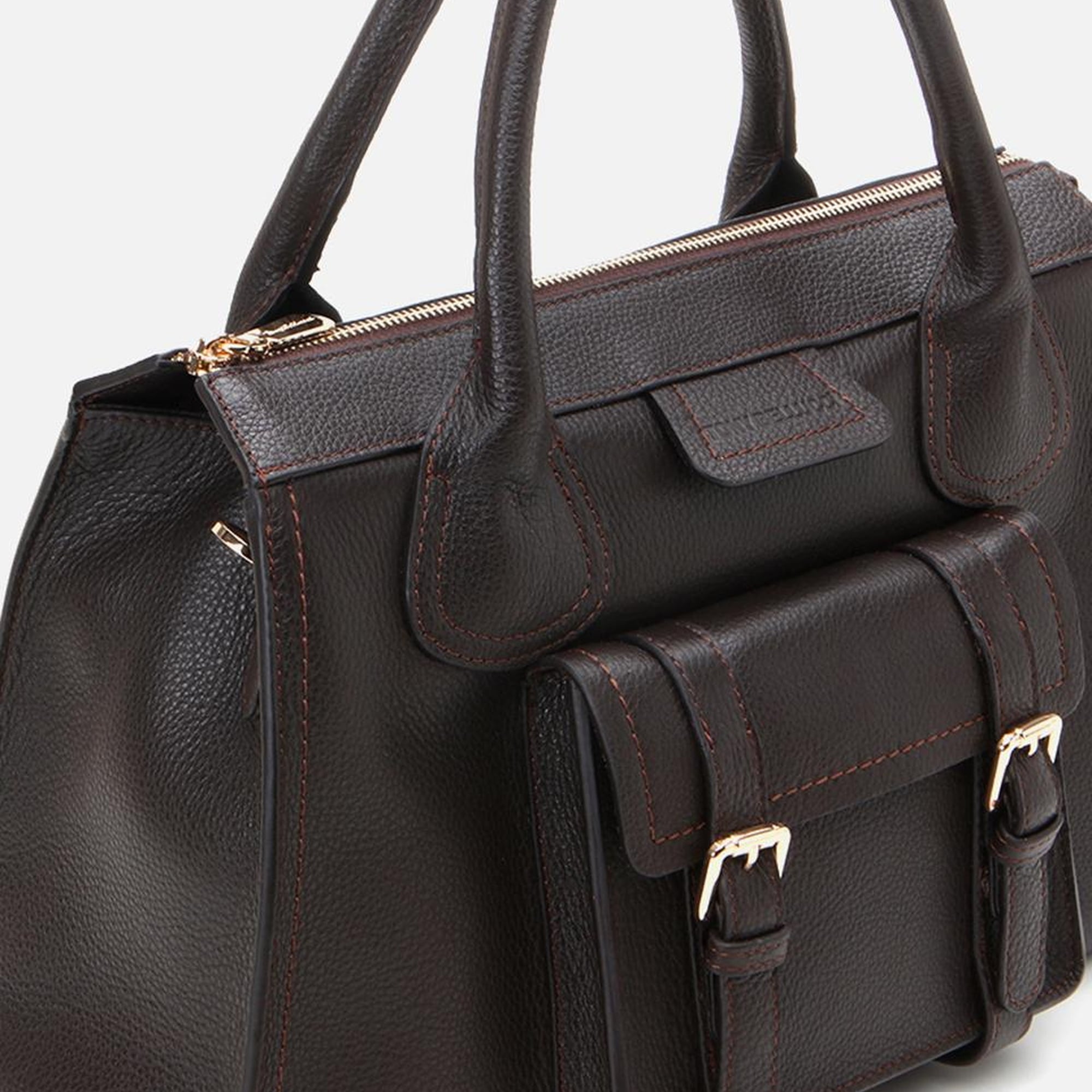 Kadın Deri Kahverengi Omuz Çantası