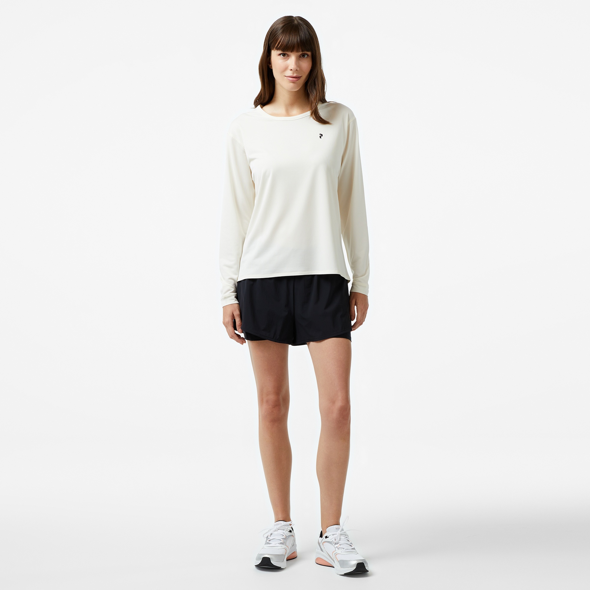 Peak Performance Long Trail Kadın Beyaz Uzun Kollu T-Shirt