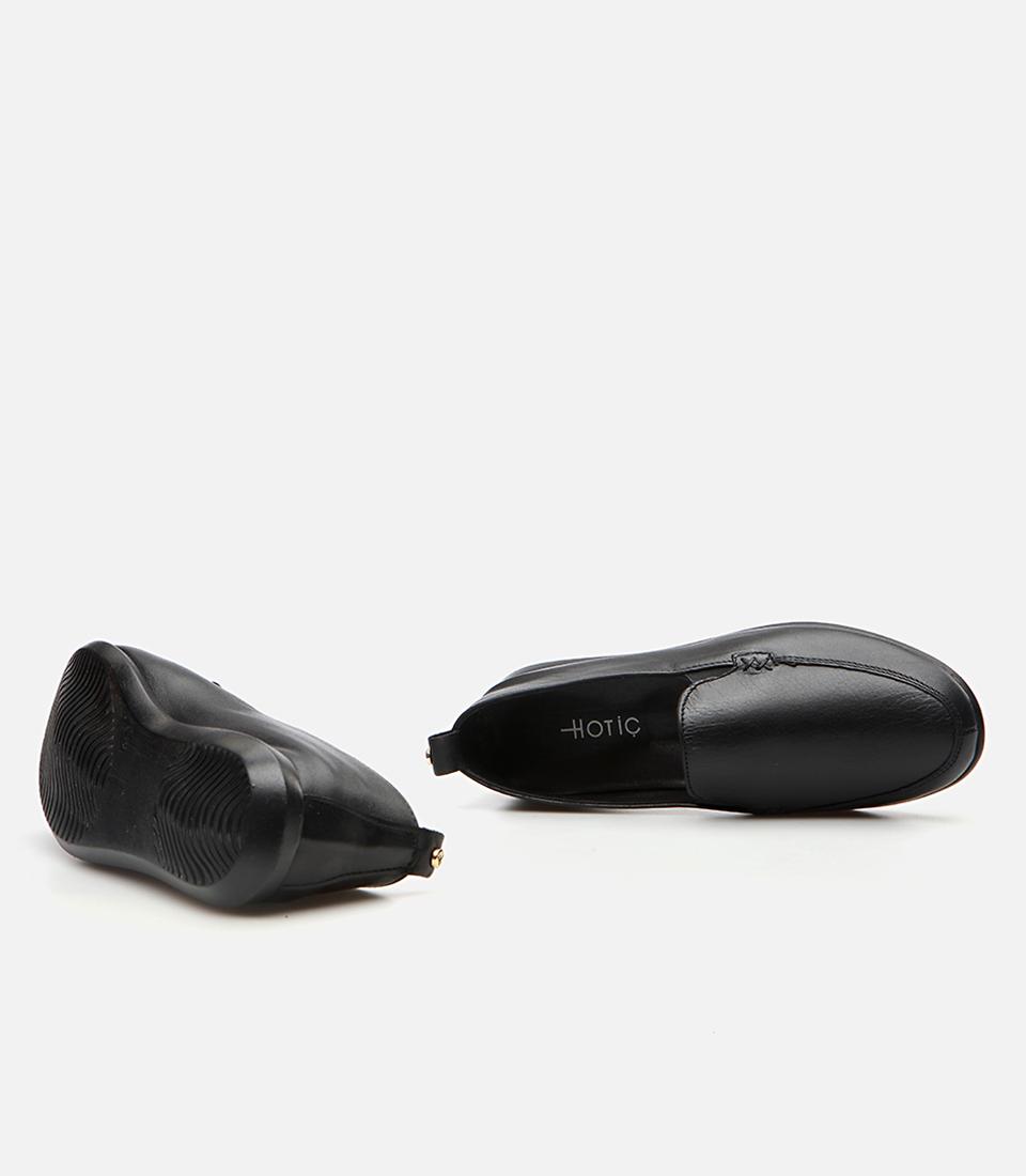 Kadın Deri Siyah Loafer