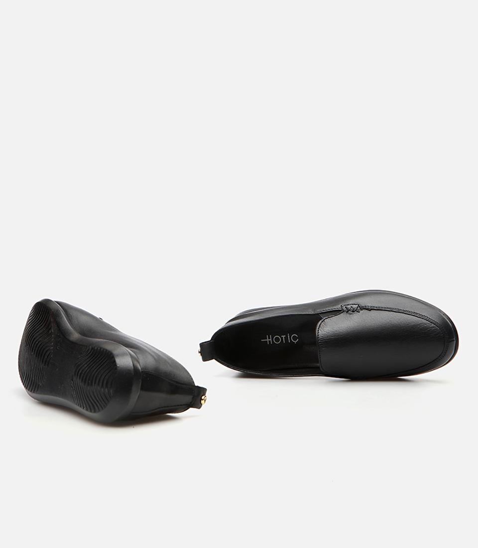  Kadın Deri Siyah Loafer