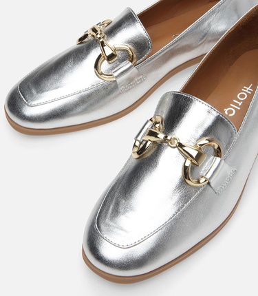  Kadın Deri Lame Loafer