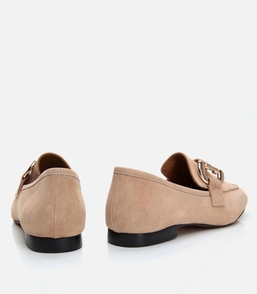  Kadın Deri Vizon Loafer