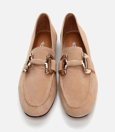  Kadın Deri Vizon Loafer