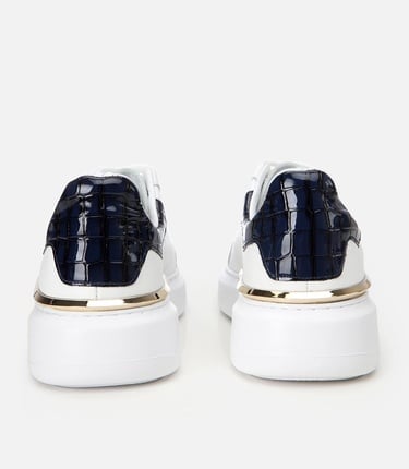  Erkek Deri Beyaz Hafif Tabanlı Spor Ayakkabı