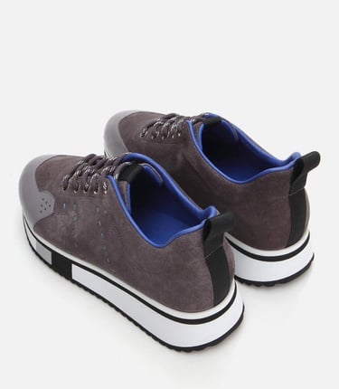  Erkek Deri Gri Spor Ayakkabı