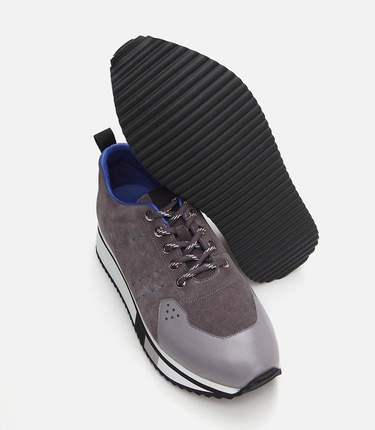  Erkek Deri Gri Spor Ayakkabı