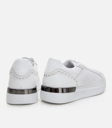  Erkek Deri Beyaz Günlük Ayakkabı