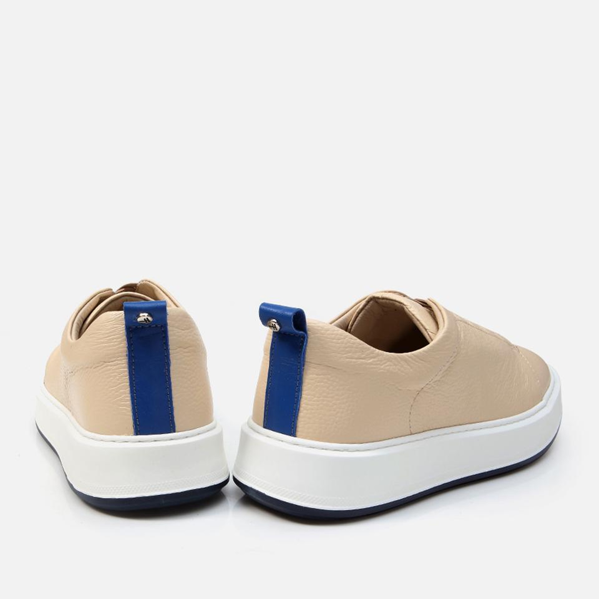 Erkek Deri Bej Günlük Ayakkabı