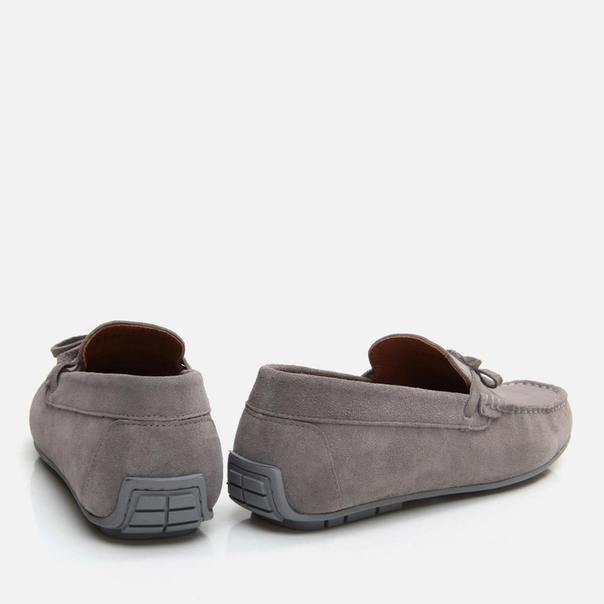 Erkek Deri Gri Loafer