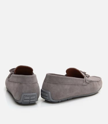  Erkek Deri Gri Loafer