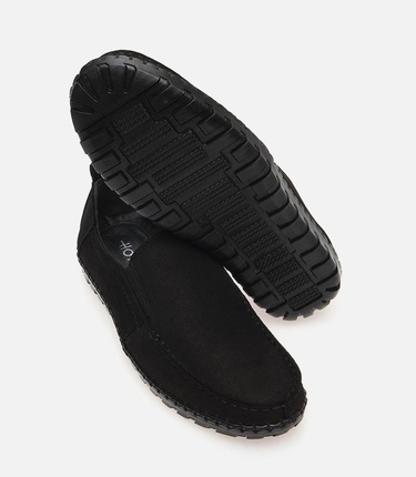  Erkek Deri Siyah Günlük Ayakkabı