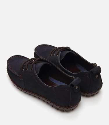  Erkek Deri Lacivert Günlük Ayakkabı