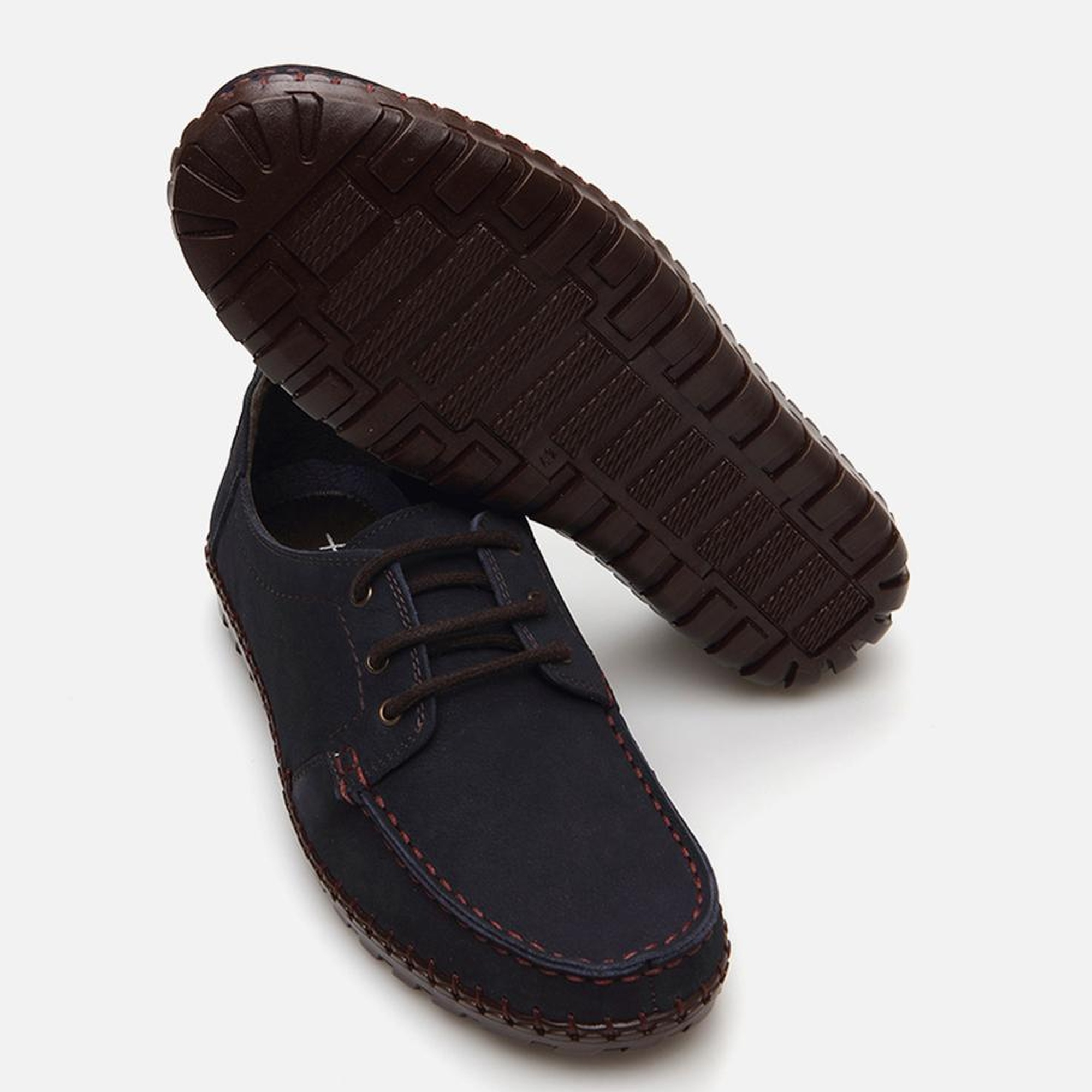 Erkek Deri Lacivert Günlük Ayakkabı