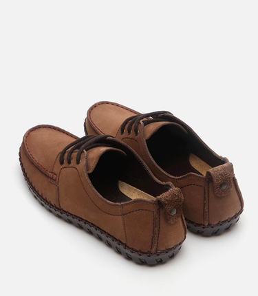  Erkek Deri Kahverengi Günlük Ayakkabı