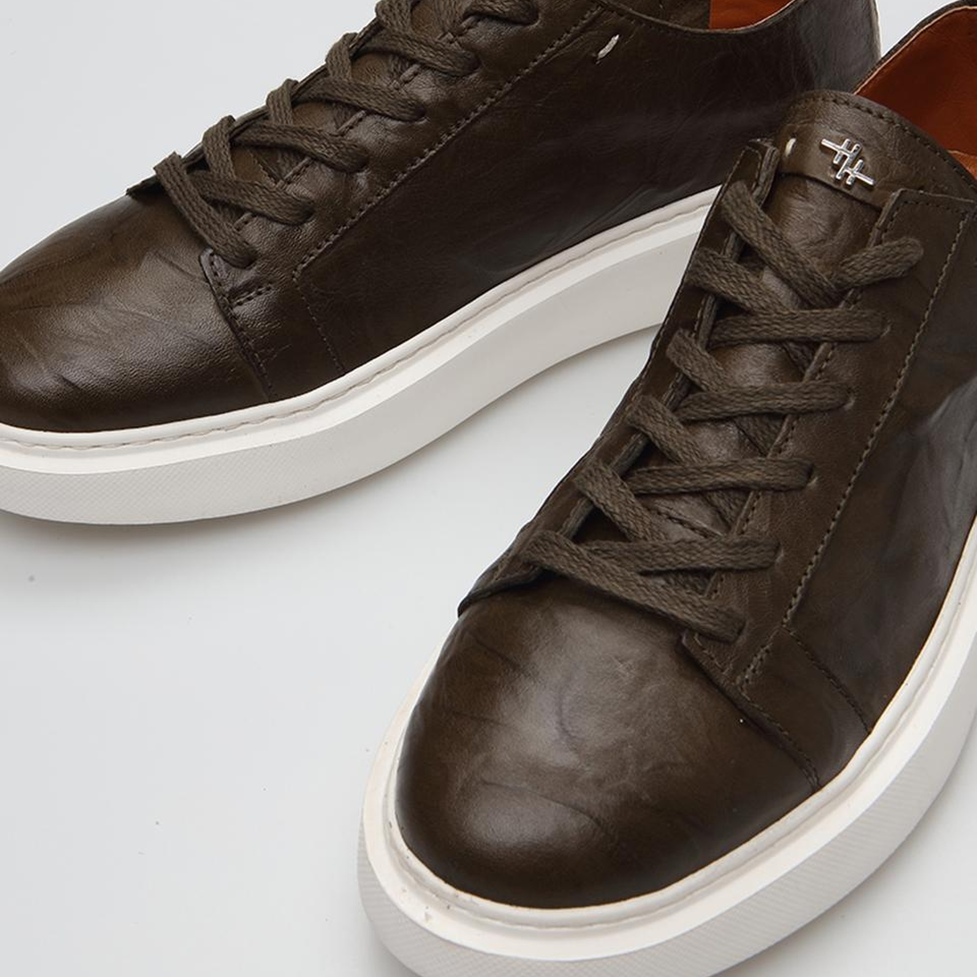 Erkek Deri Haki  Günlük Ayakkabı