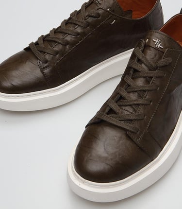  Erkek Deri Haki  Günlük Ayakkabı