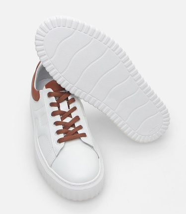  Erkek Deri Beyaz Günlük Ayakkabı