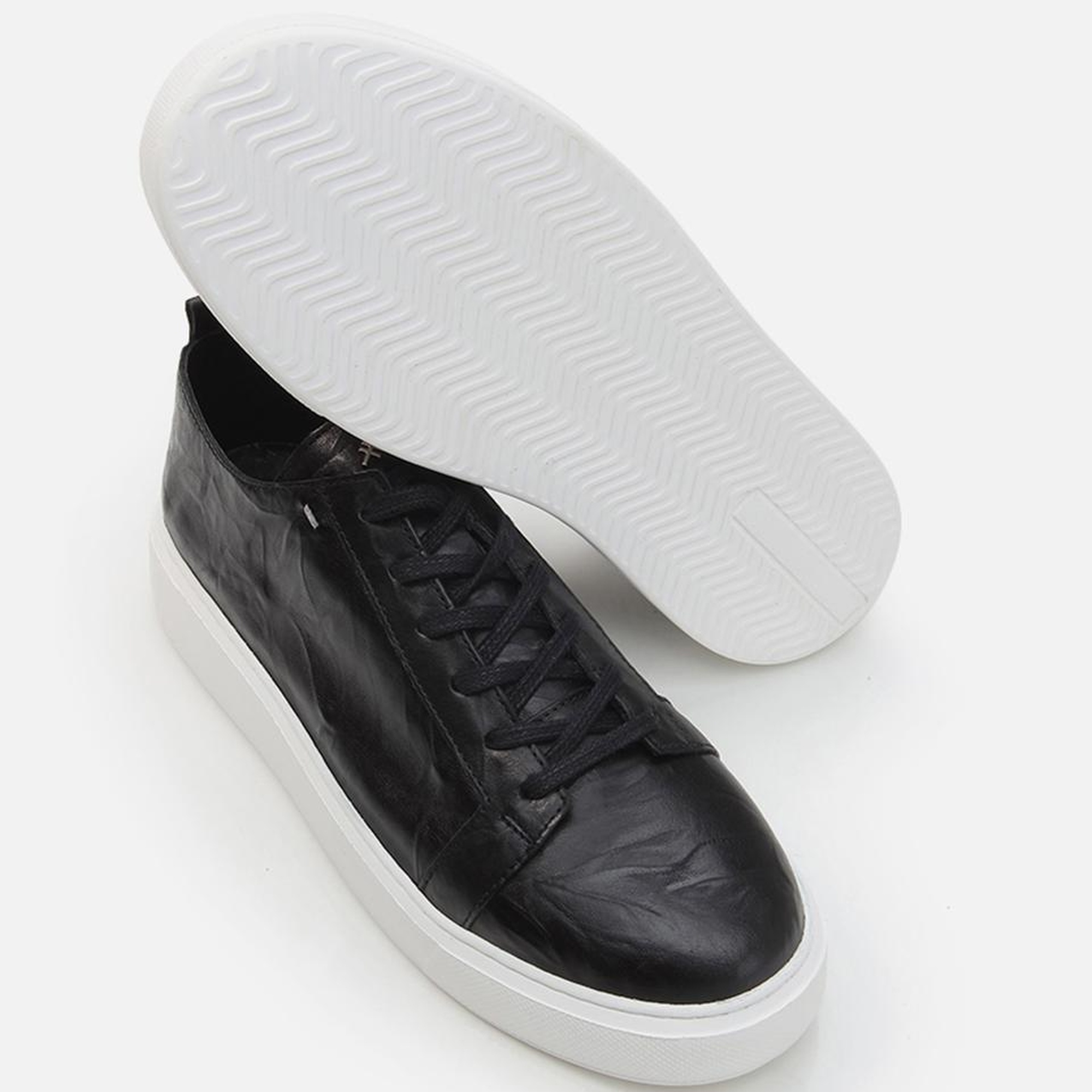 Erkek Deri Siyah Günlük Ayakkabı