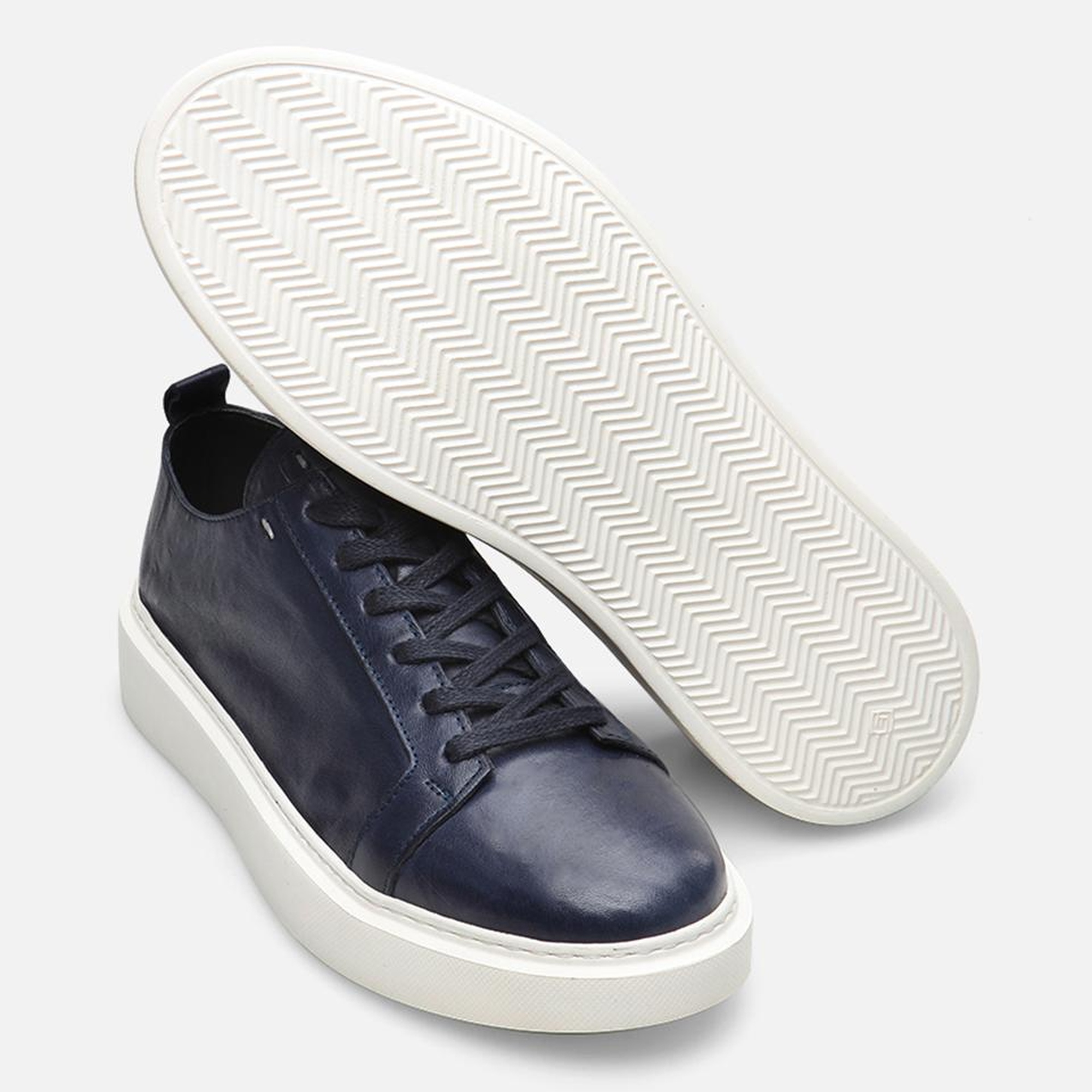 Erkek Deri Lacivert Günlük Ayakkabı