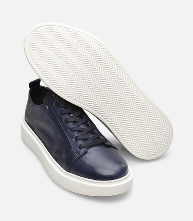  Erkek Deri Lacivert Günlük Ayakkabı