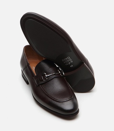  Erkek Deri Kahverengi Loafer