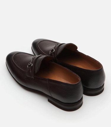  Erkek Deri Kahverengi Loafer