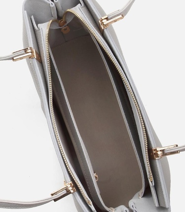  Kadın Deri Gri Omuz Çantası