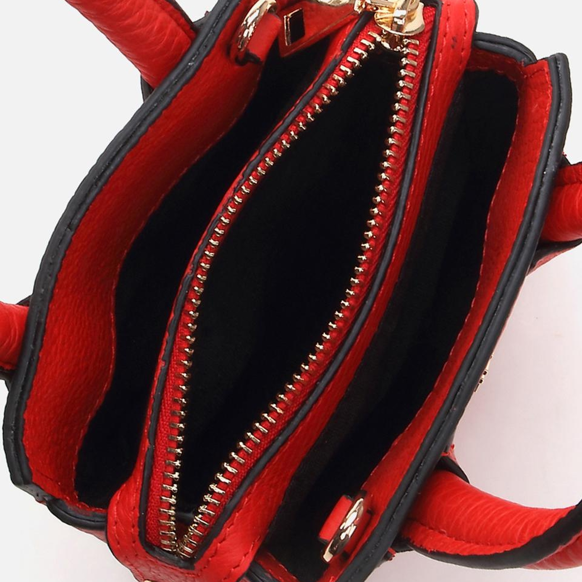 Kadın Deri Kırmızı Mini (Çapraz) Çanta