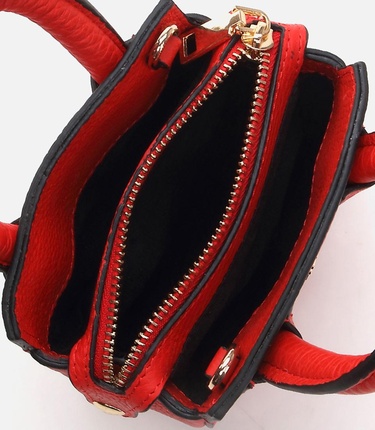  Kadın Deri Kırmızı Mini (Çapraz) Çanta