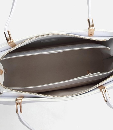  Kadın Deri Beyaz Omuz Çantası