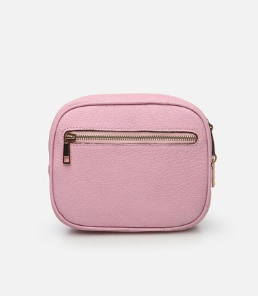  Kadın Deri Pembe Mini (Çapraz) Çanta