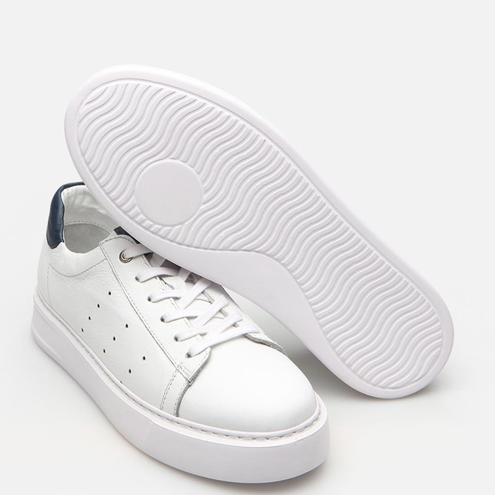 Erkek Deri Beyaz Yaya Spor Ayakkabı