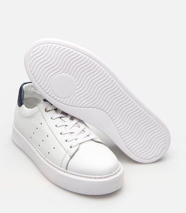  Erkek Deri Beyaz Yaya Spor Ayakkabı