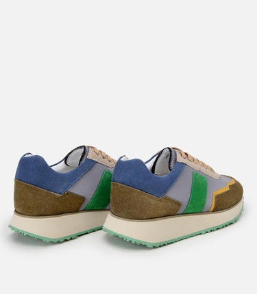  Erkek Deri Yeşil Spor Ayakkabı