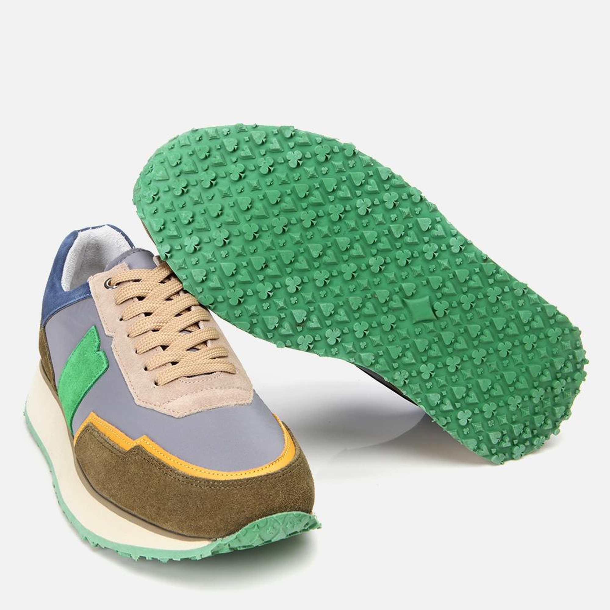 Erkek Deri Yeşil Spor Ayakkabı