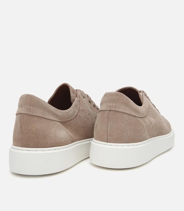  Erkek Süet Deri Bej Hafif Tabanlı Spor Ayakkabı