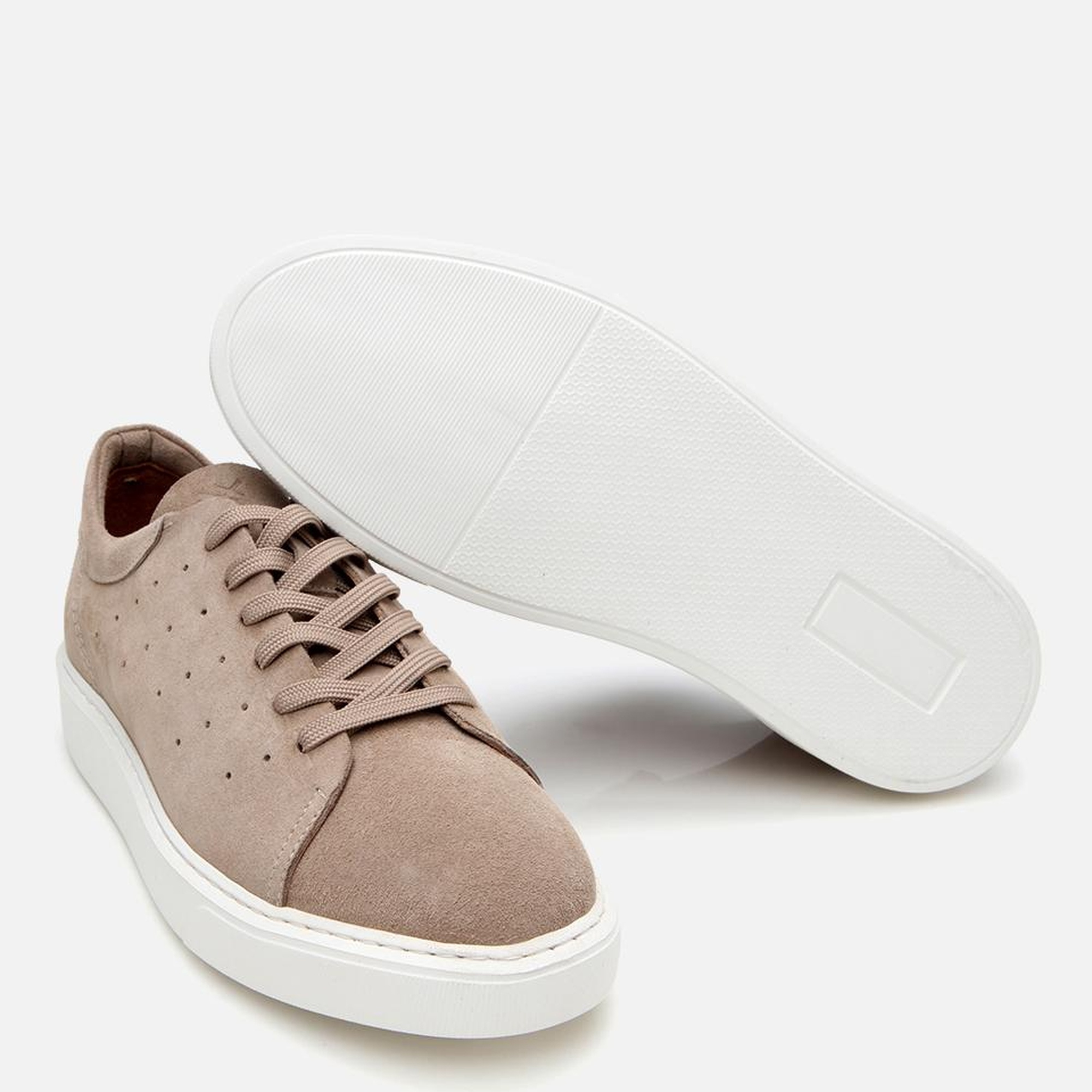 Erkek Süet Deri Bej Hafif Tabanlı Spor Ayakkabı