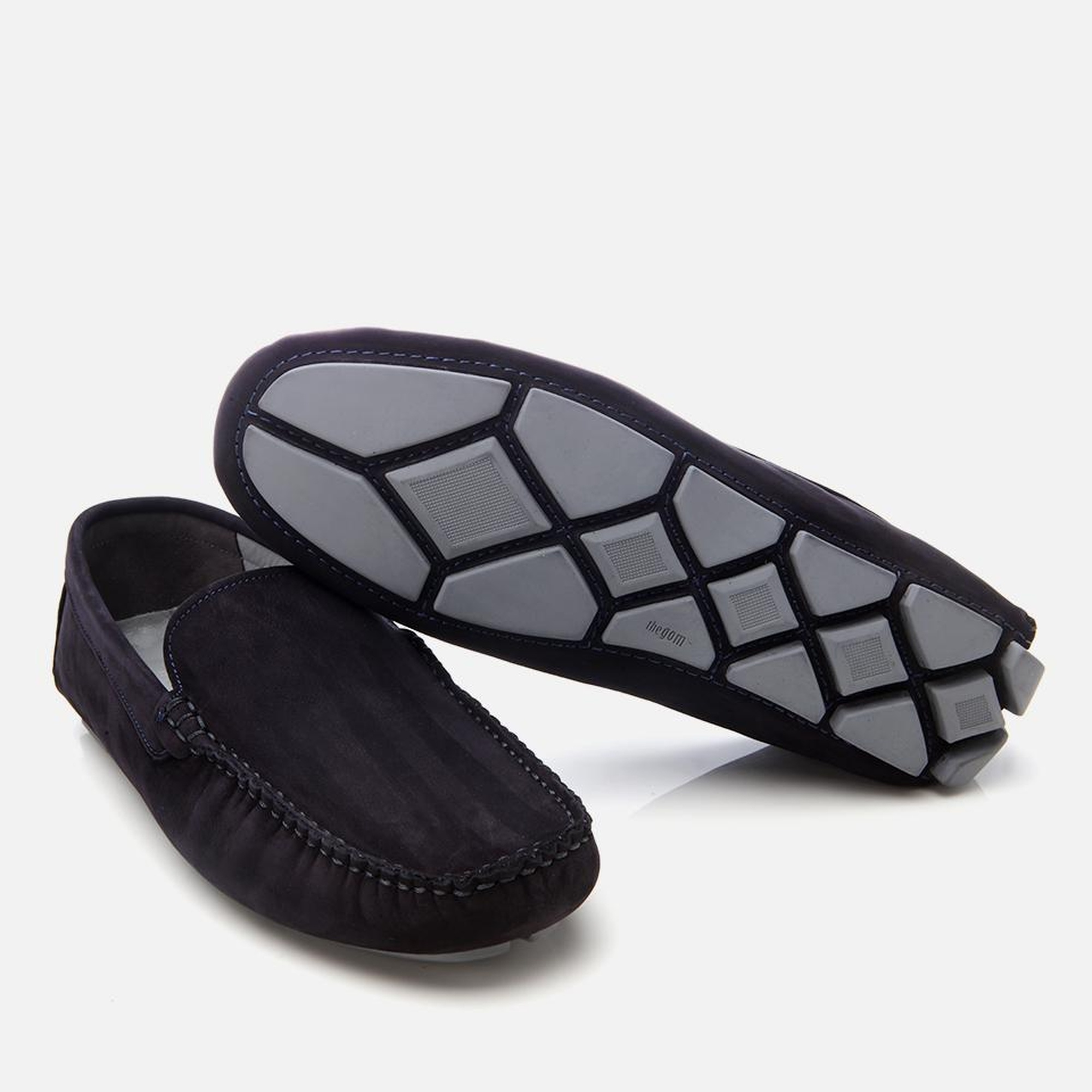 Erkek Nubuk Deri Lacivert Hafif Tabanlı Günlük Loafer