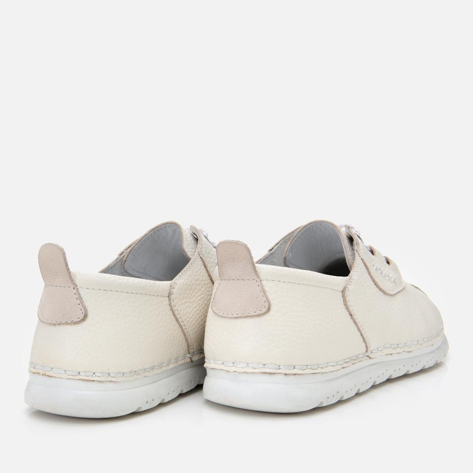 Erkek Deri Krem Comfort Düz Ayakkabı