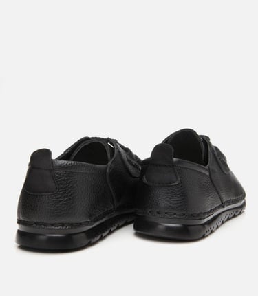  Erkek Deri Siyah Comfort Düz Ayakkabı