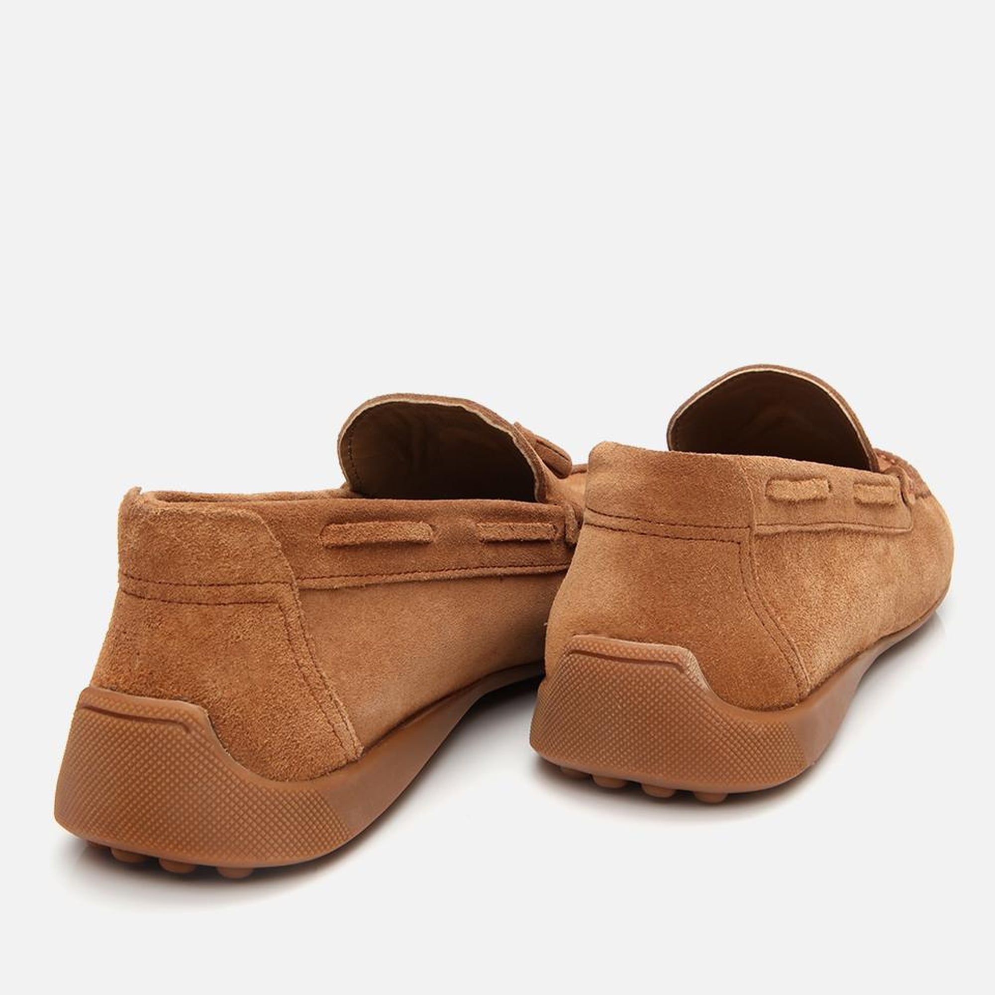 Erkek Süet Deri Taba Püskül Detaylı Günlük Loafer