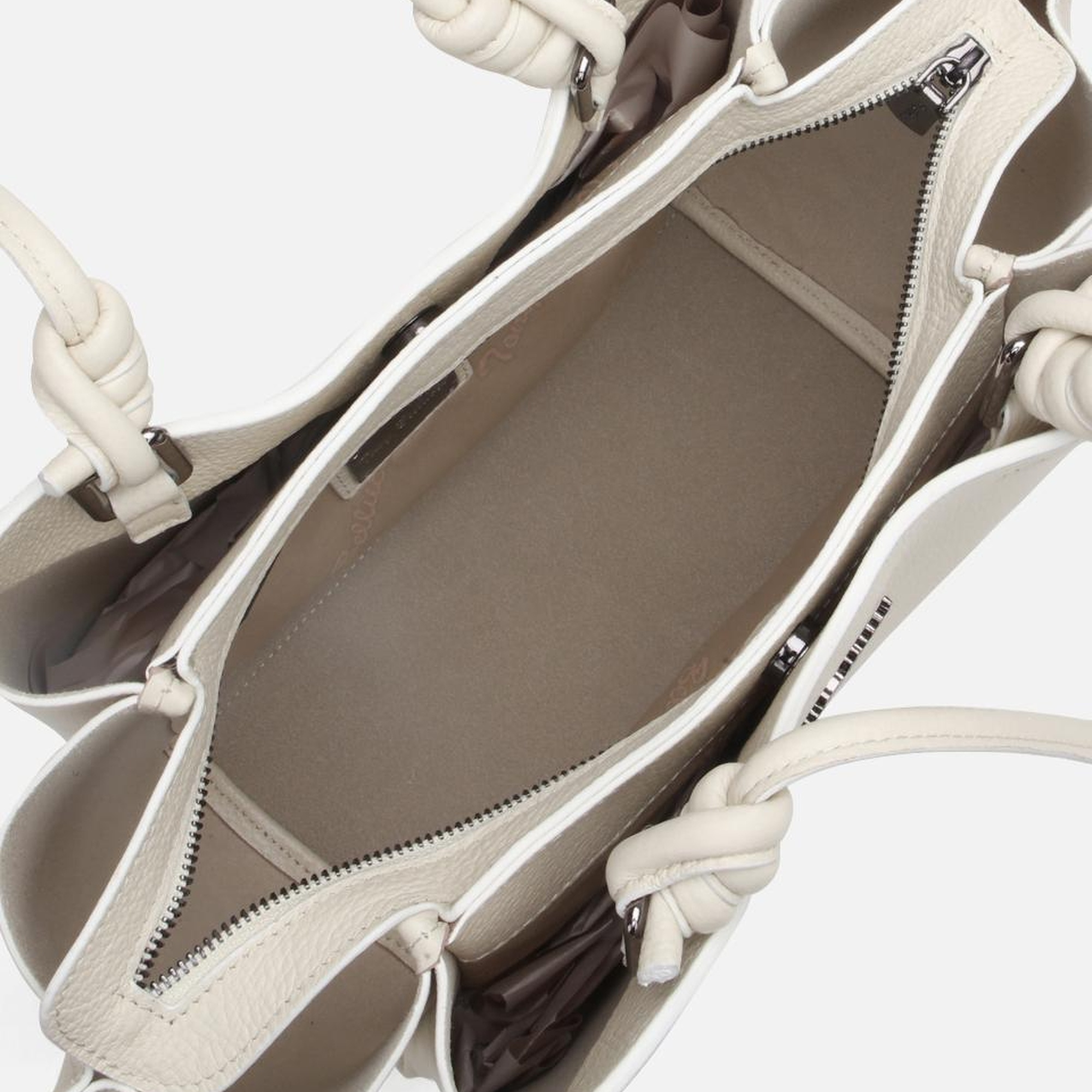 Kadın Deri Ekru Omuz Çantası