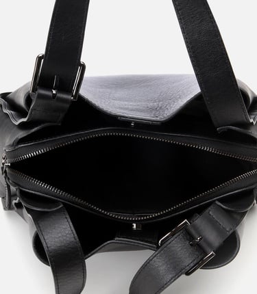  Kadın Deri Siyah Tote Çanta