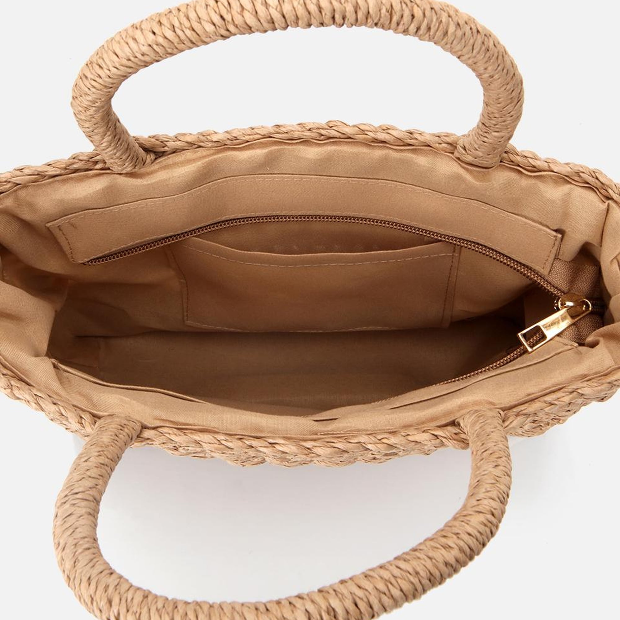 Kadın Hasır Kahverengi Omuz Çantası