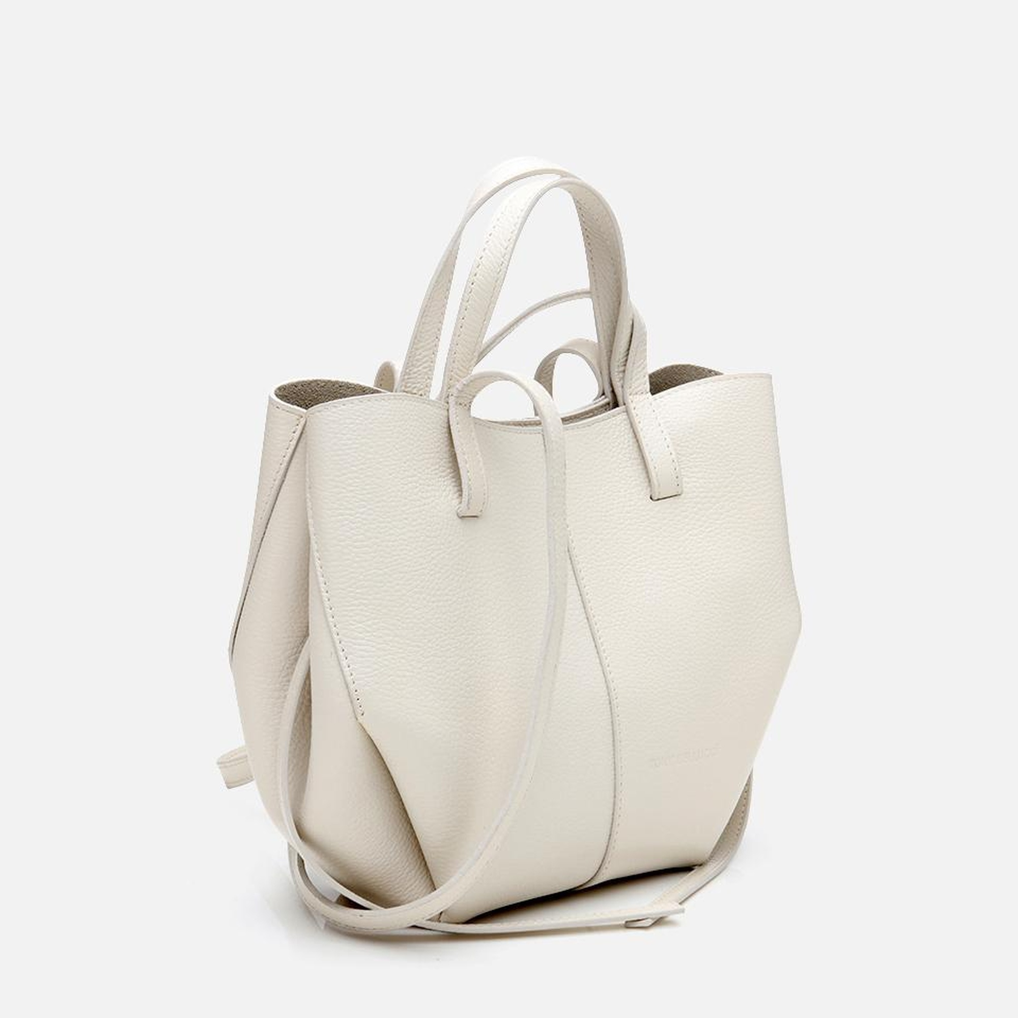 Kadın Deri Ekru Tote Çanta