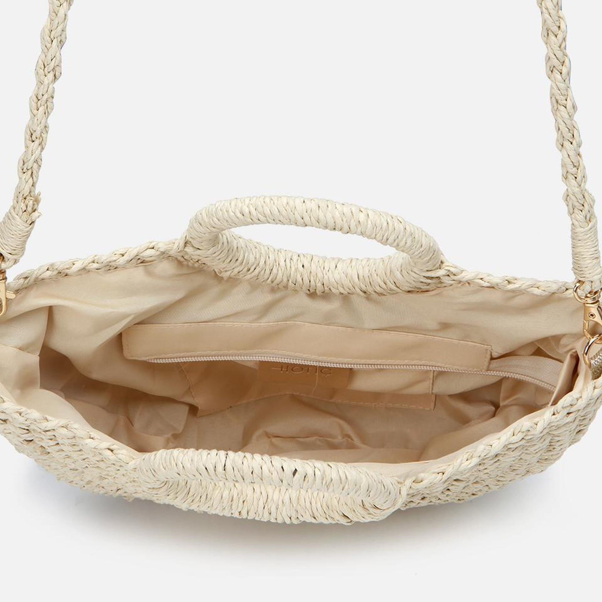 Kadın Ekru Hasır Omuz Çantası