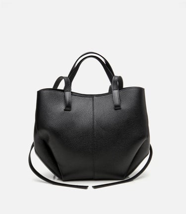  Kadın Deri Siyah Tote Çanta