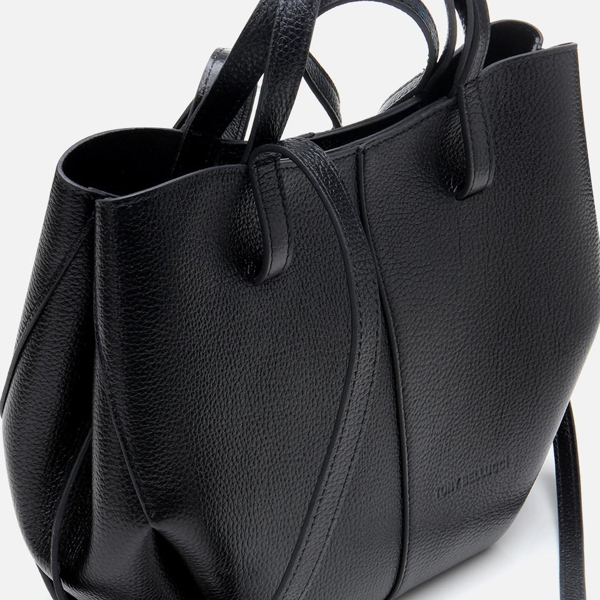 Kadın Deri Siyah Tote Çanta