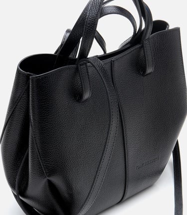  Kadın Deri Siyah Tote Çanta