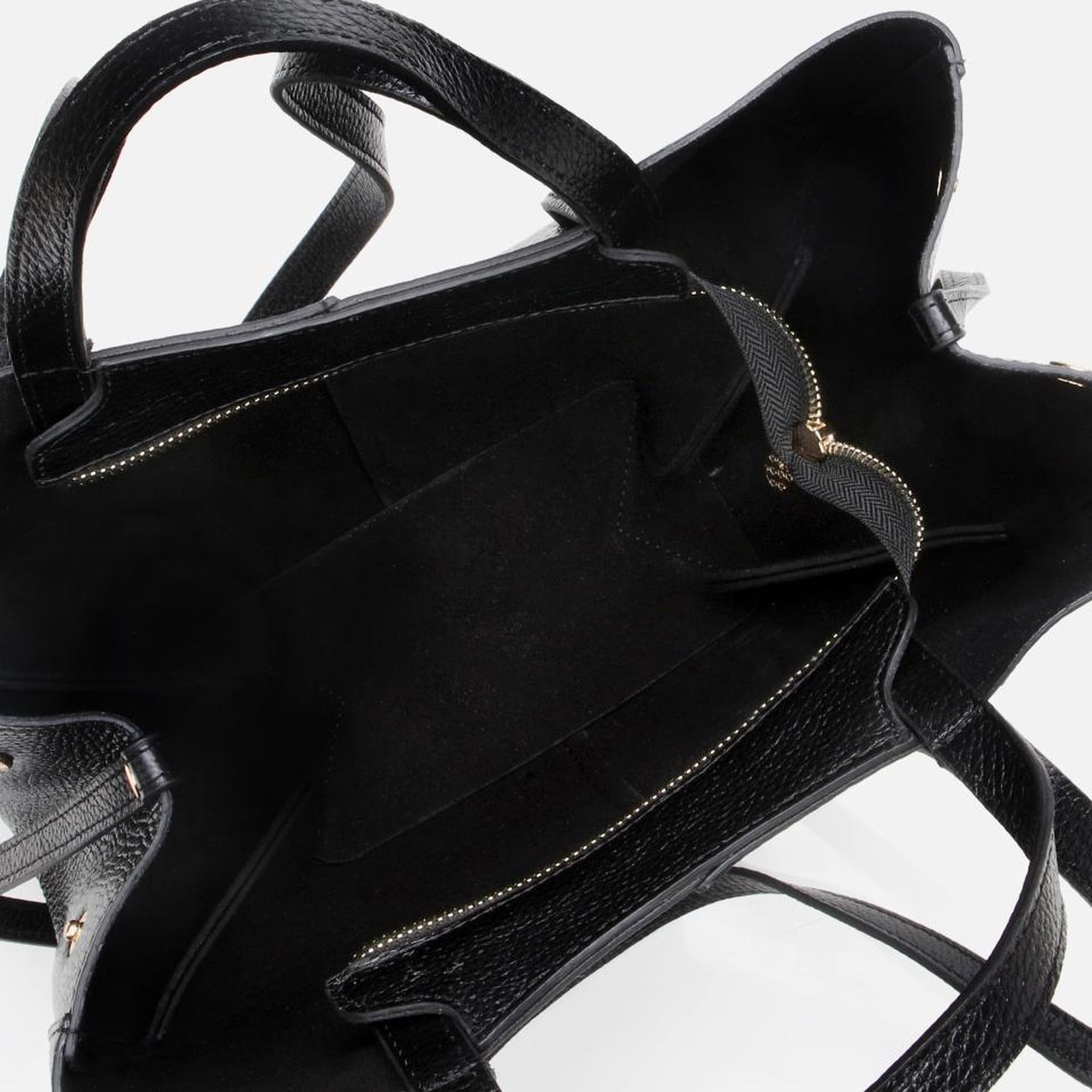 Kadın Deri Siyah Tote Çanta